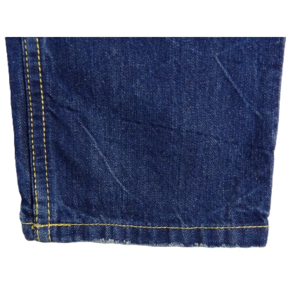 Levi's 502 Regular Taper Jeans Boys 16 Reg W28 L28 Blue Distressed Stretch Denim